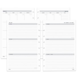 2026 TUL® Discbound Weekly/Monthly Planner Refill Pages, Junior Size, January to December