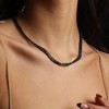 Black Chain Necklace for Men Miami Cuban Necklace Choker Chain