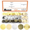 Rustark Fermagli per spille, con base a disco, vuoti, spessi,