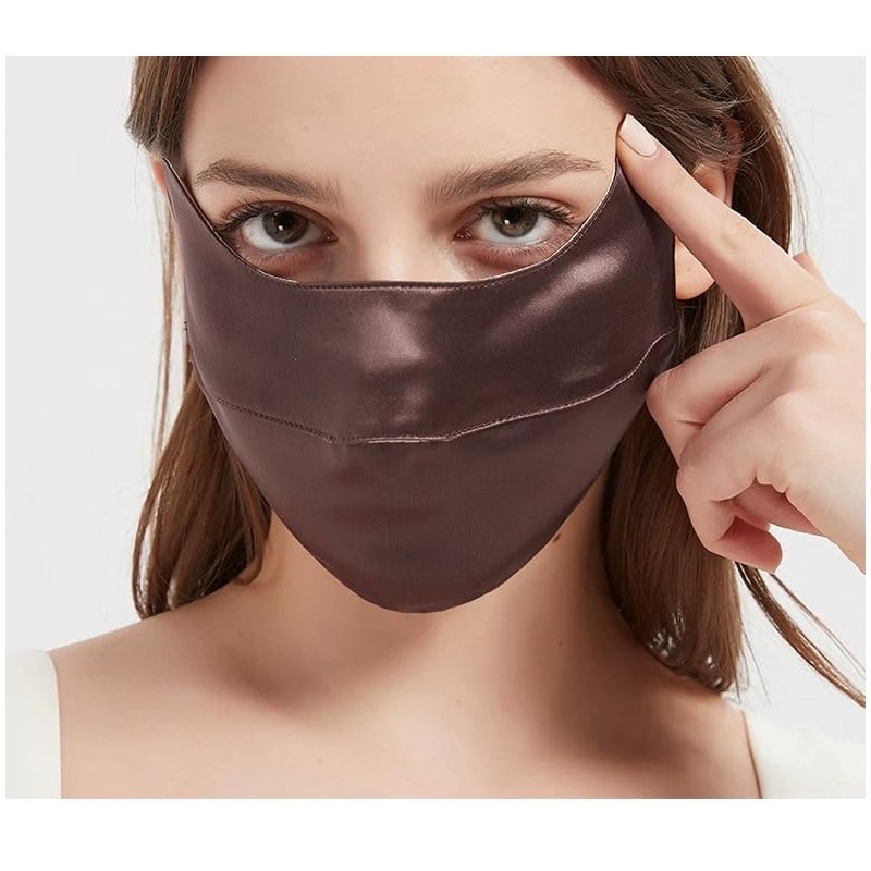 Jeelow 100% Mulberry Silk Face Cloth Covering Washable Reusable 22