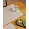 Placidy Linen Table Placemats Set of 12 Washable Neutral Beige