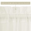 MIULEE French Door Sidelight Sheer Curtains 2 Panels Light Filtering