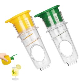 Pack of 2 Lemon Squeezer, Mini Lemon Squeezer, Hand Press, Fruit Press, Manual Citrus Juicer, Manual Lime Squeezer, Lemon Squeezer, Hand Press, Lemon Pourer for Lemon, Mandarin, Orange Juicing