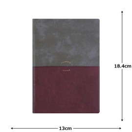 Elcomune Matka DR-WK-706 Notebook, Begins in January 2026, B6 Weekly Block, Unison, Gray Wine