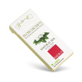 Radius Floss Sachet, Easy to Carry, Use Up, Gluten Free, Preservative-Free, Colorant-free, Vegan, Biodegradable, Natural Silk (Biodegradable, Natural Silk)