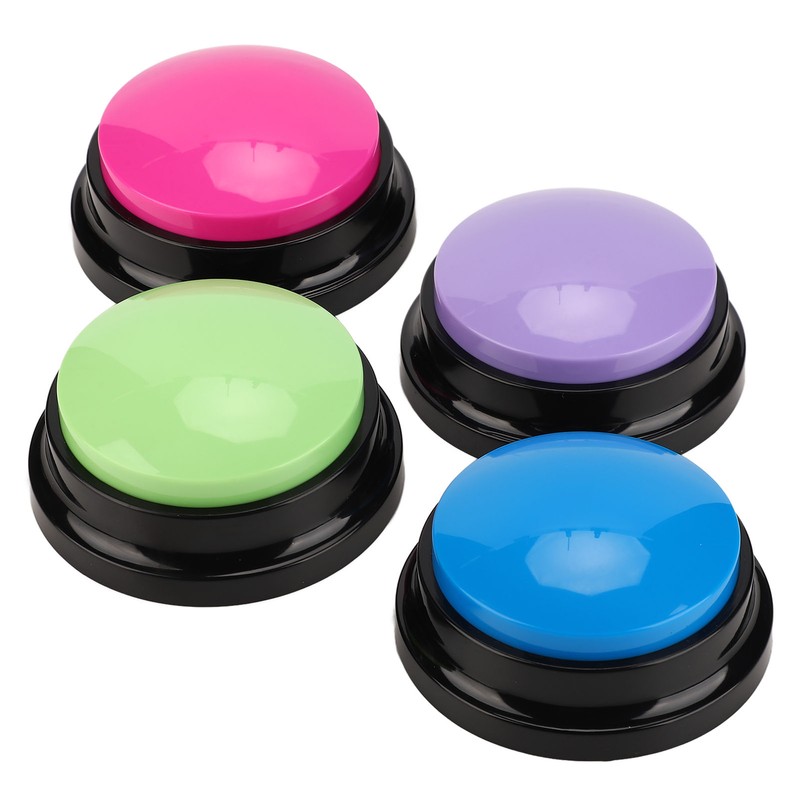 4pcs Record Talking Button Multifunctional 30S Dog Communication Buttons for