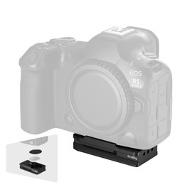 SmallRig Mount Plate for AirTag, Quick Release Camera Mount Baseplate for Arca-Type, Built-in EVA Pad, 1/4"-20 Screws, for Canon EOS R5 / R5 C / R5 Mark II / R6 / R7 / R10 - MD5424