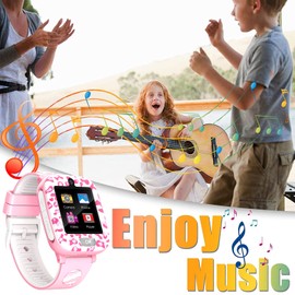 Smart Watch for Kids, Boys Girls Smartwatch HD Touchscreen Interactive Smartwatch with 14 Puzzle Games Dual Camera Music Video Audio Recording Alarm Clock for 3-15 Years Old Educational Learning Gift