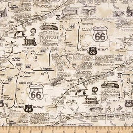 Timeless Treasures Route 66, Yard, Natural