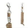 Halter Lead Rope Set with Snap Hook Adjustable Horse Halter