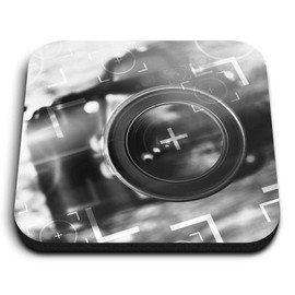 1 x Square MDF Fridge Magnet - Photography Camera Lens 43347