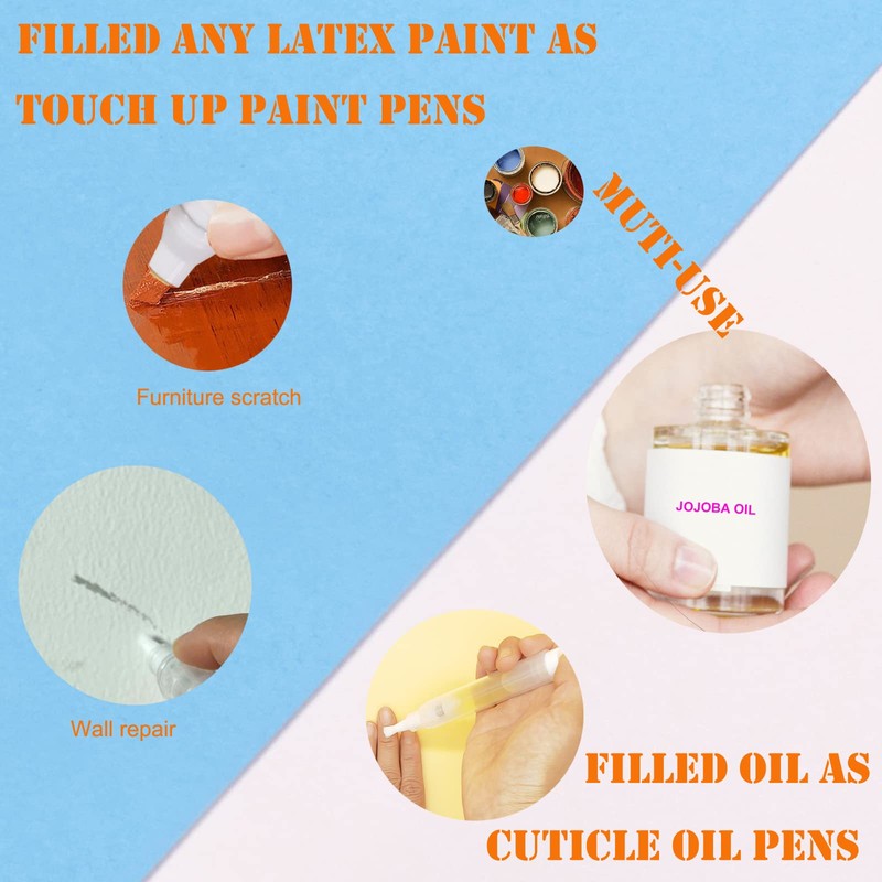 URGINO 3 Pack 6ml Refillable Touch Up Paint Pens, Empty