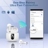 Wireless Earbuds, Bluetooth Headphones 5.3 Hi-Fi Stereo, 40H Wireless Earphones