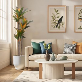 dainslef Artificial Dracaena Tree, 145cm/4.75FT Large Artificial Plants in Pot, Decorative Fake Dracaena Tree with Adjustable Branch for Indoor, Home, Office Decoration