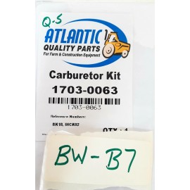 Case Atlantic Quality Parts 1703-0063 Carburetor Kit BK18