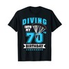 Skydiving Birthday 70 Year Old First Time Skydiving 70th T-Shirt