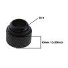 YINETTECH 4pcs G1/4 10mm Brass Water Cooling Extension Adapter with