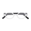 Round Reading Glasses in Clear/Black by Readers.com | The Flamingo