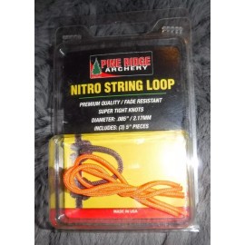 Pine Ridge Archery NITRO STRING LOOP BY PINE RIDGE ARCHERY 3.. 5 INCH PIECES ORANGE