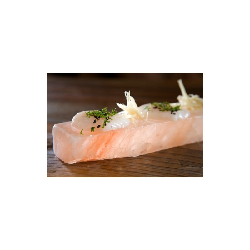 Himalayan Salt Block - 4x8x0.75in Pink Salt Serving Plate