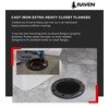 Raven DGDY2628 Extra Heavy Cast Iron Closet Flange, 4" x