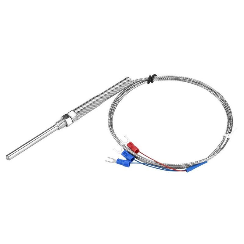 Hilitand Thermocouple, M8 Thread PT100 Platinum Resistor, Thermocouple Probe Temperature