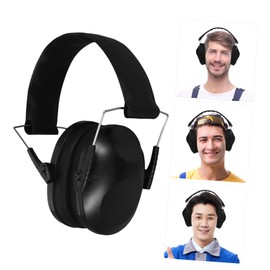 Operitacx Schalldichte Ohrhörerbecher schießen Ohrschützer abbrechen für Schaum Anhörung Ohrenschützer Noise Cancelling Gehörschutz zum Schutz des Gehörs Ohrenschrott Plastik Schwarz