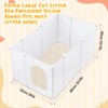 Marsui Extra Large Cat Litter Box Enclosure Splash Guard 31.5