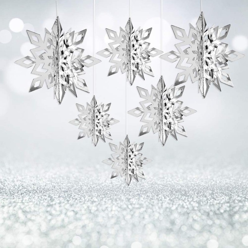 CCINEE Christmas Tree Decoration, Christmas Snowflake Ornament, Snowflake Decoration, Christmas