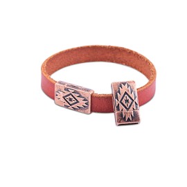 KONMAY 5 Sets 10.0x2.0mm Glue-in Magnetic Jewelry Clasps for Bracelet Making (Antique Copper)