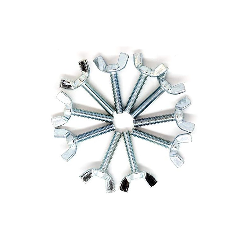 M10 (10mm x 50mm) Butterfly Wing Screws Thumb Screws Wing
