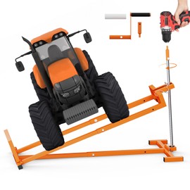 Lawn Mower Jack Lift,Upgraded Lawn Tractor Lift with 1000 lb Weight Capacity,Retractable Riding Mower Lift Installation is Simple. Easy to Store (High Carbon Steel)