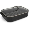 Blu. Cookware Roasting Pan with Lid and Roasting Rack, Non-Toxic,
