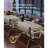 Chafing Dishes for Buffet 2 Pack, 9QT [Elegant Gold and