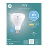 GE LED+ BR30 Soft White/Daylight LED Light Bulb with Remote,
