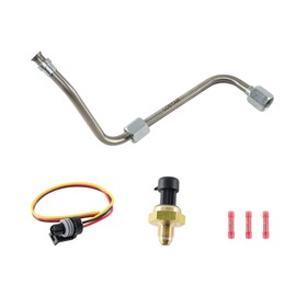 YHB Exhaust Back Pressure EBP Tube Sensor & Wire Replacement for Powerstroke Diesel (2005-2010 6.0L)