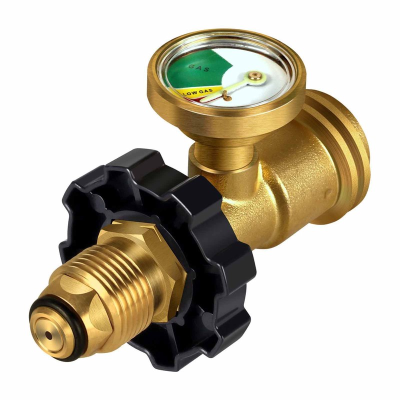 Propane Tank Gauge Adapter Level Indicator Universal Brass Fittings Convert