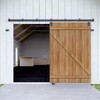 10FT Heavy Duty Box Rail Exterior Sliding Barn Door Hardware