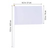 STOBOK Mini Hand Flag Plain DIY Hand Waving Flags Portable