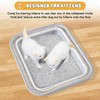 Maohegou Senior Cat Litter Box, Three Legged Arthritic Open Low