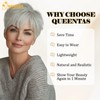 QUEENTAS Grey Hair Toppers for Women with Thinning Hair 360°3D