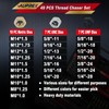 AUPREX 49Pcs Thread Chaser Set, UNC, UNF & Metric Thread