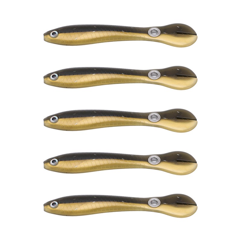 5pcs/set 10cm 6g Soft Lure with 3D Eyes Enlarged Tail