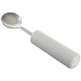 Homecraft Queens Cutlery, Junior Spoon (Eligible for VAT relief in the UK) Stainless Steel Adaptive Dining Utensil for Children, Disabled, Large Built-Up Handle for Good Grip, Dishwasher Safe