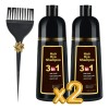 Shampoo Tinte Instantáneo Cubre Canas Natural Jengibre 2pz