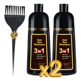 Shampoo Tinte Instantáneo Cubre Canas Natural Jengibre 2pz