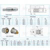 HangTon 1B Multipin Metal Circular Connector Plug Straight FGG Push-Pull