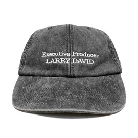 Outsdr Unisex Executive Producer Larry David Washed Embroidered Dad Baseball Cap - Black