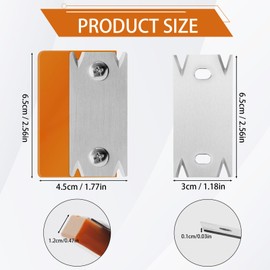 GD HUA Veneer Edge Cutter, Manual Edge Banding Cutter, Non-Slip Hand Planer, Wood Edge Banding Trimmer with 1 Replacement Blade, Wood PVC ABS Edge Cutter (Orange)