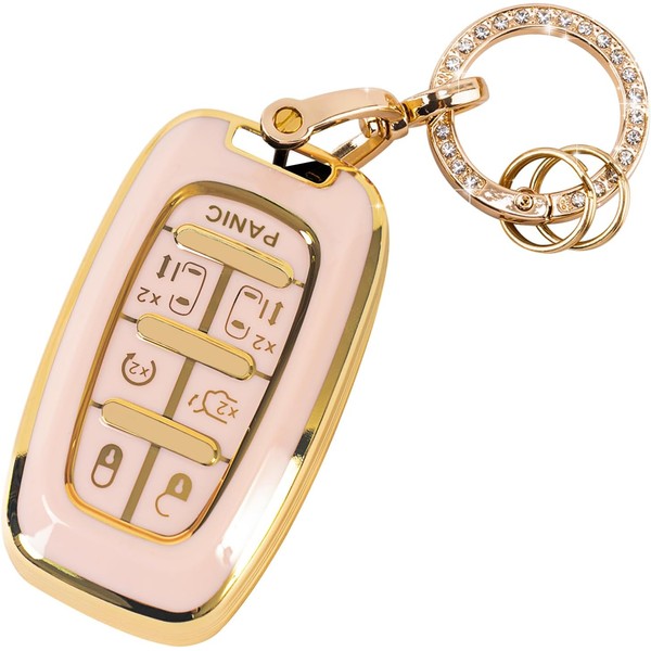 Rislobx Car Key Fob Cover Fit for Chrysler Pacifica 2017-2023,